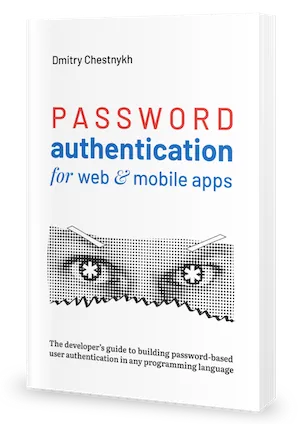 Password authentication for web and mobile apps - Book cover